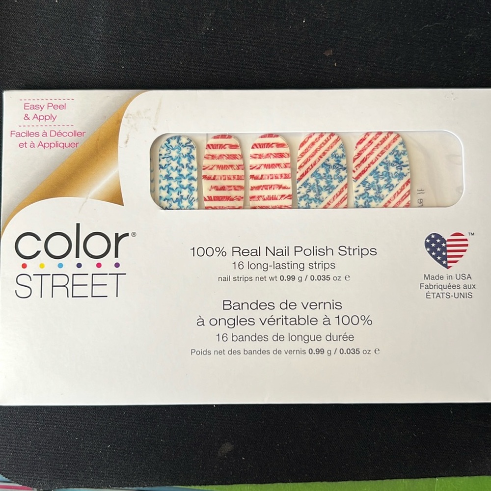 NWT Color Street “Flag, You’re It” Nail Strips